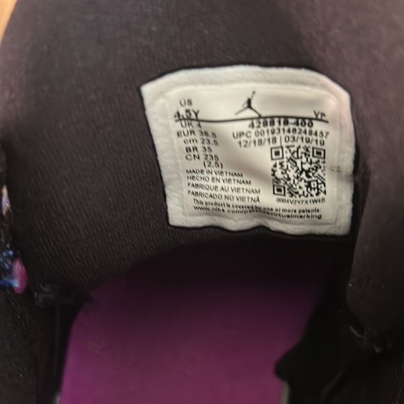 COPY - NIKE Air Jordan 6-17-23 (GS) Hyper Royal Hyper Violet 428818-400 Size 5 … - Picture 11 of 12